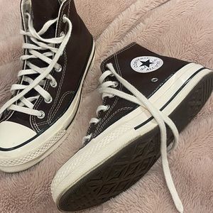 Chocolate Brown Converse High-top